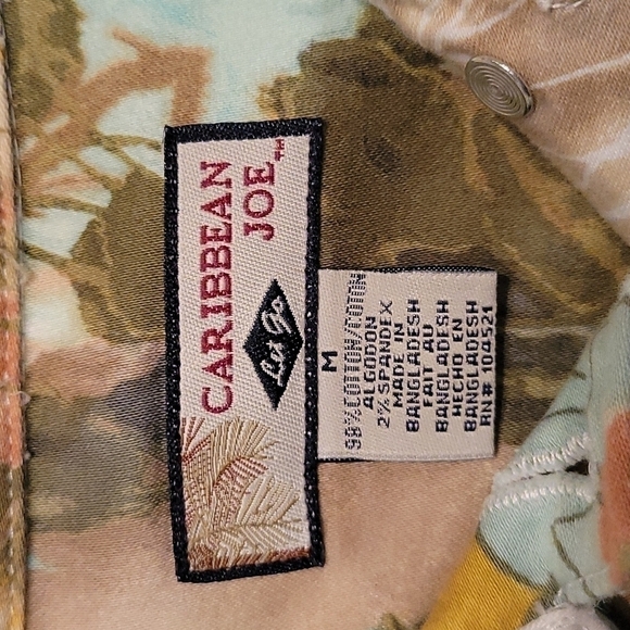 Caribbean JOE Hawaiian Tropical Floral Lightweight Festival Jacket Medium - Picture 7 of 9